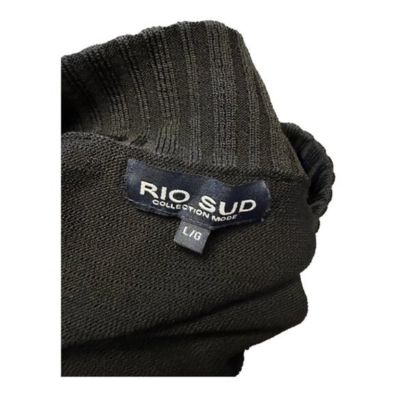 Women’s Rio Sud Button Down Black Sweater Large - Picture 7 of 7